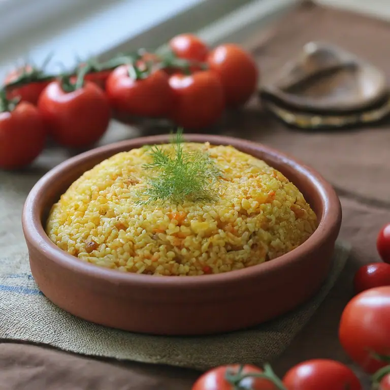 Zeytinyağlı Tavuklu Pirinç Pilavı