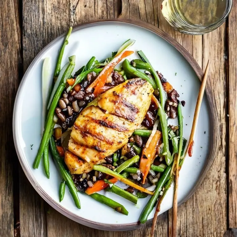 Balsamic Chicken Stir-Fry with Mexican Bean Salad