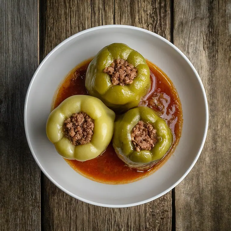 Stuffed Bell Peppers with Rice Vermicelli