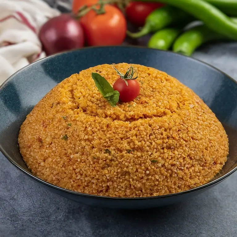 Kabak ve Biberli Sebzeli Bulgur Pilavı