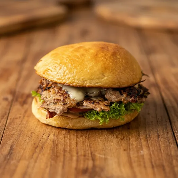 Single Smash Chicken Cheeseburger — photo 1