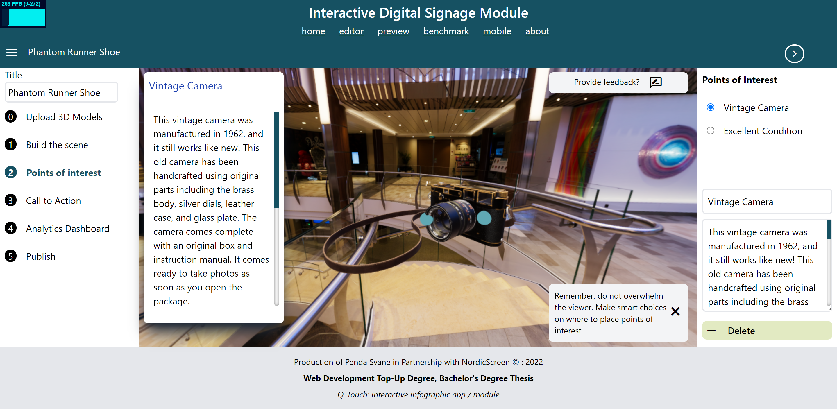 Q-Touch WebGL 3D Editor prototype image