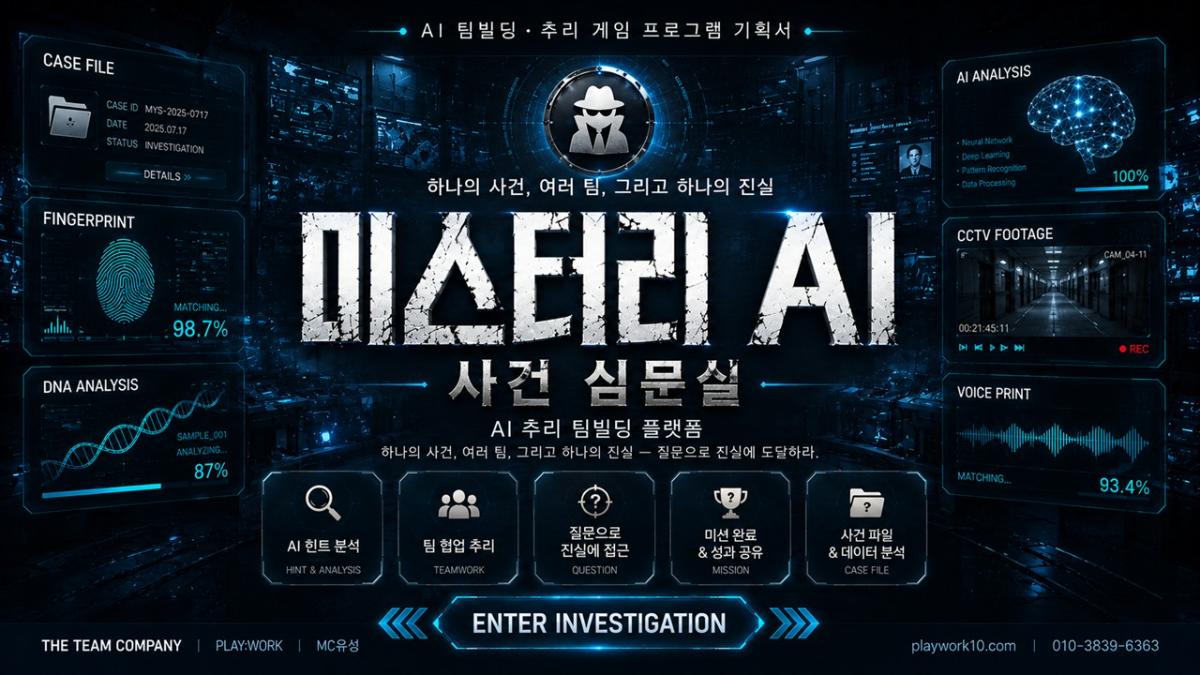 MYSTERY AI: AI가 만드는 새로운 추리 팀빌딩