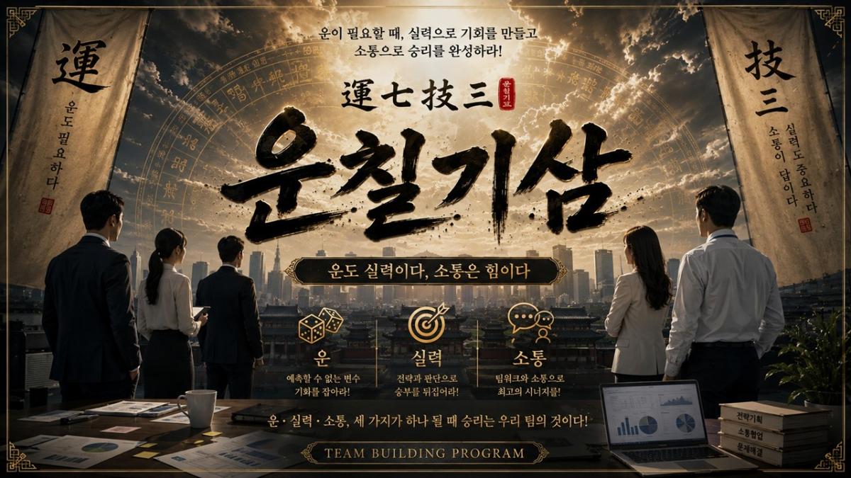 운칠기삼 프로그램 진행 사진 1