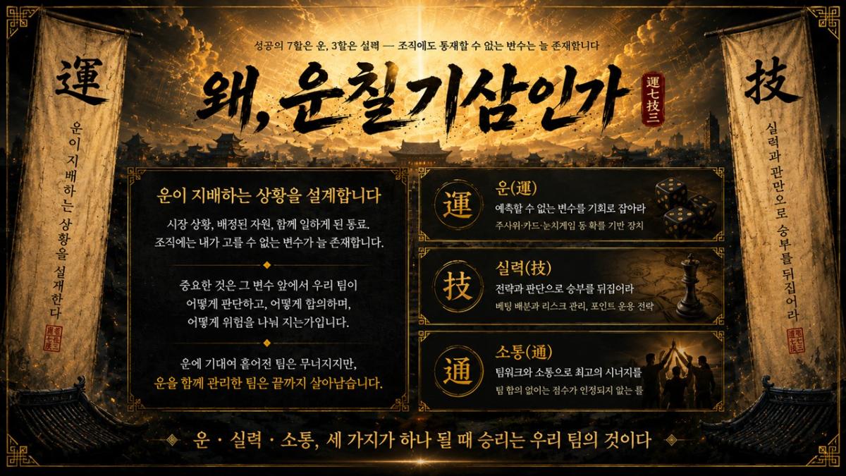 운칠기삼 프로그램 진행 사진 썸네일 2