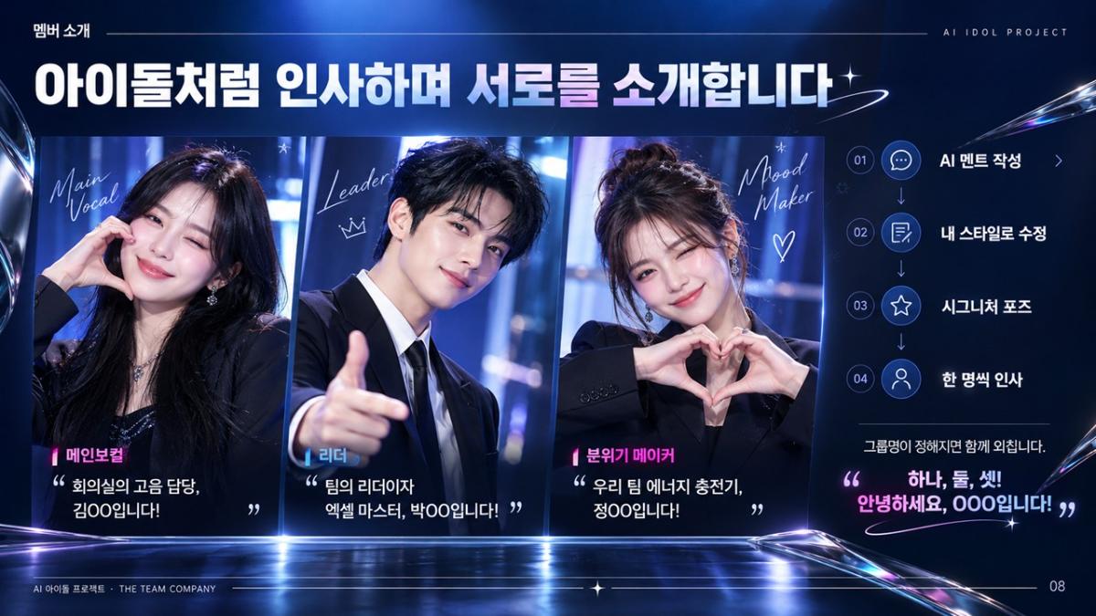 AI 아이돌 프로젝트 프로그램 진행 사진 썸네일 8