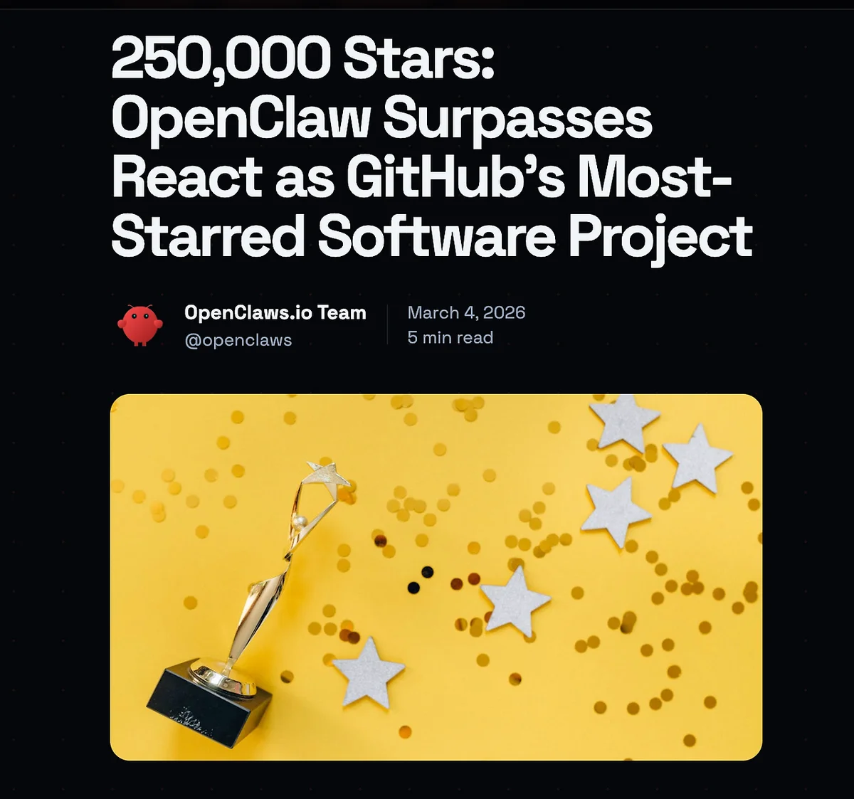 OpenClaw GitHub 스타 그래프