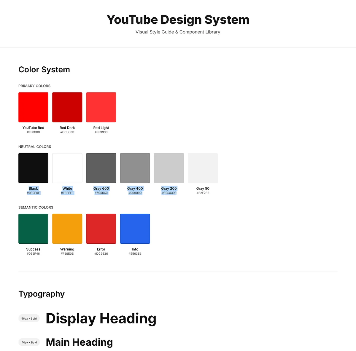 Motiff — Visual Design System Board 전체 뷰