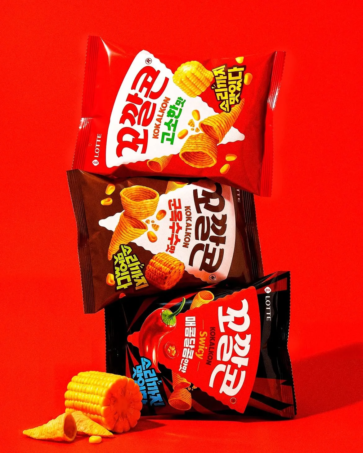 맛별로 색을 달리한 새 패키지 라인업