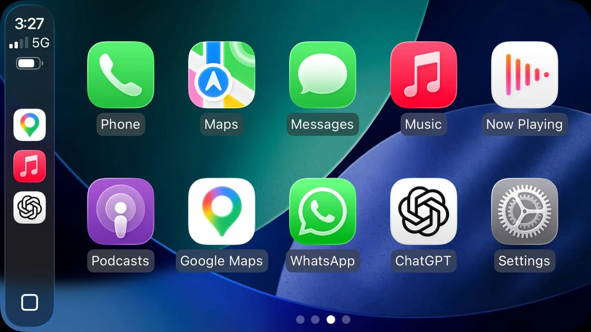CarPlay ChatGPT 인터페이스
