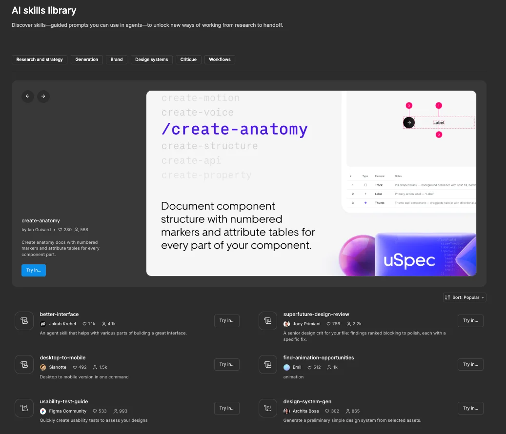 Figma AI Skills Library