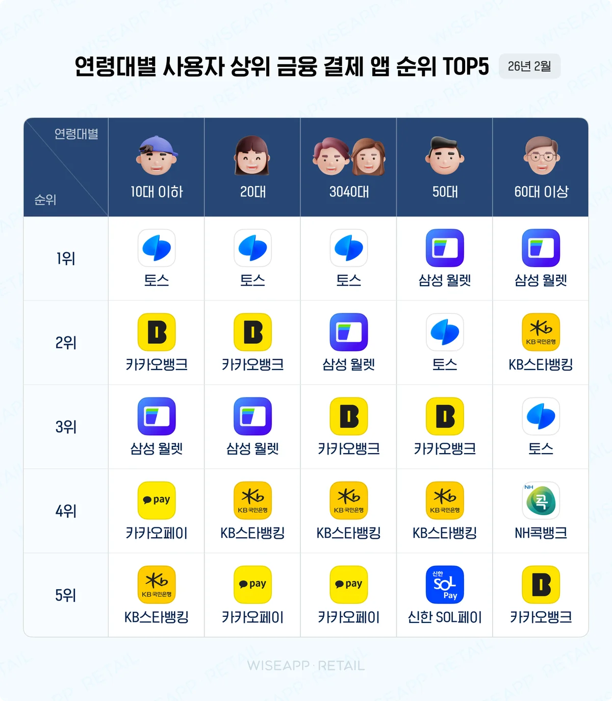 연령대별 사용 패턴
