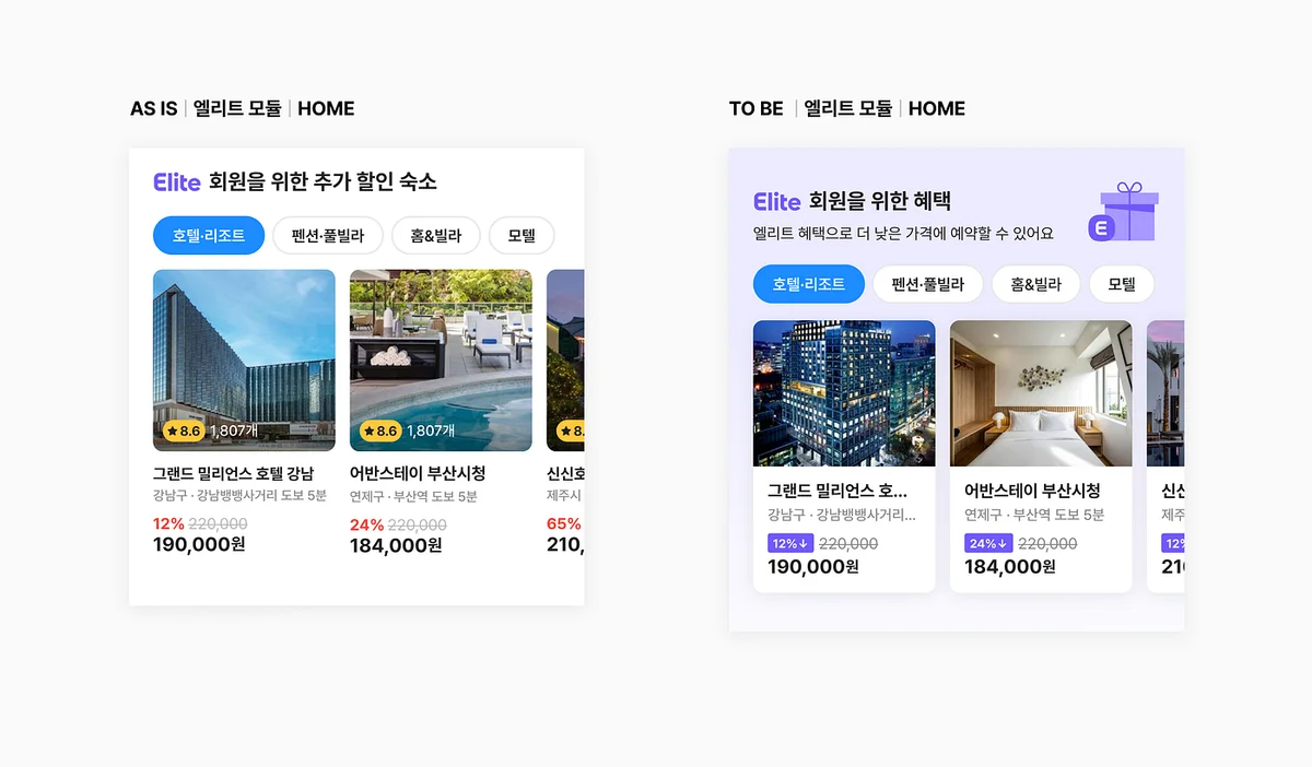 엘리트 회원 혜택 모듈 개선안