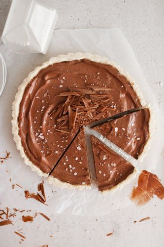 Gluten-free Salted Chocolate Tart Recipe - TheVeganKind