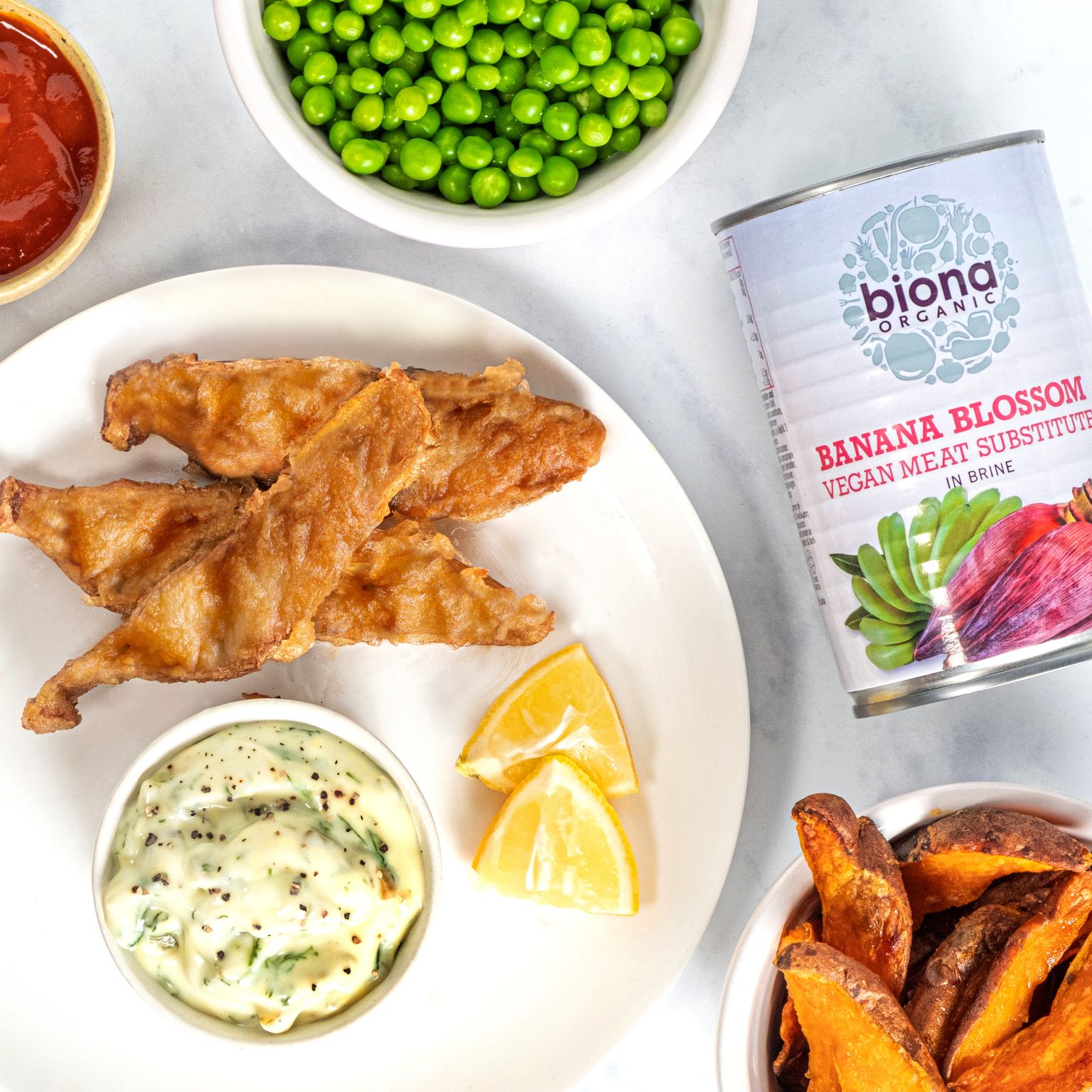Banana Blossom Fish & Chips Recipe TheVeganKind