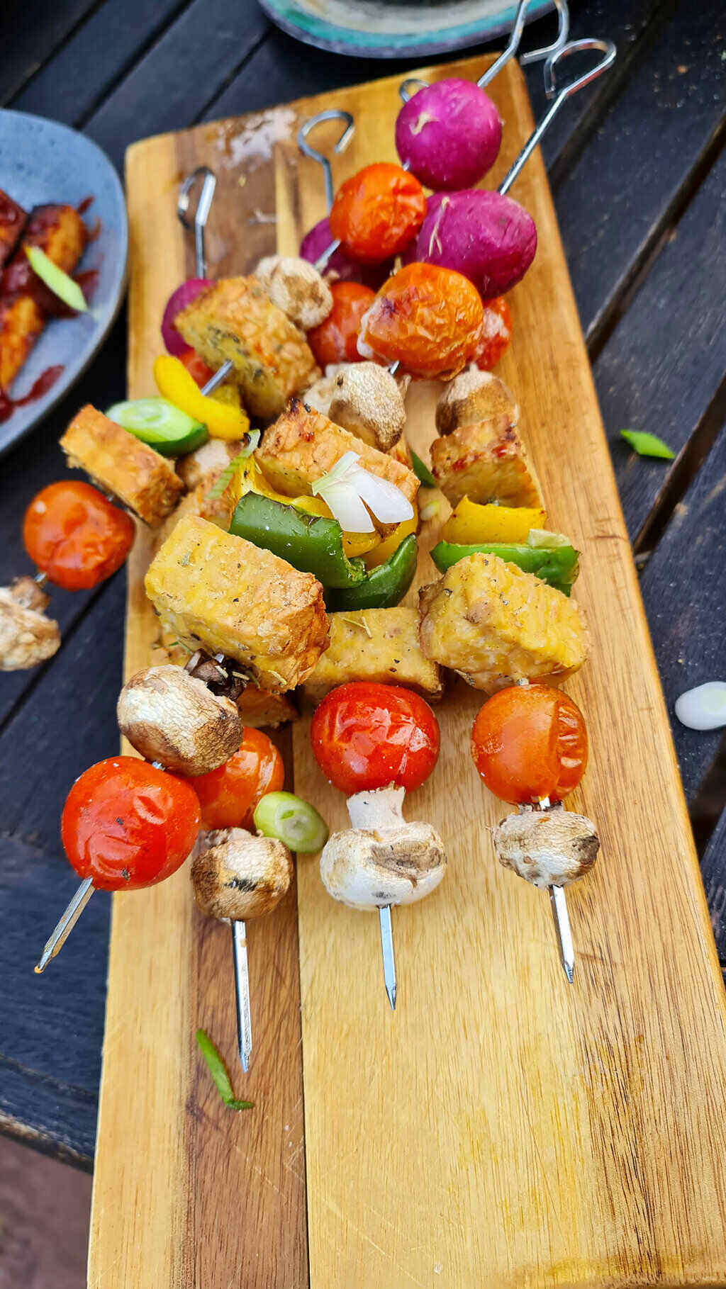BBQ Tempeh Skewers Recipe TheVeganKind