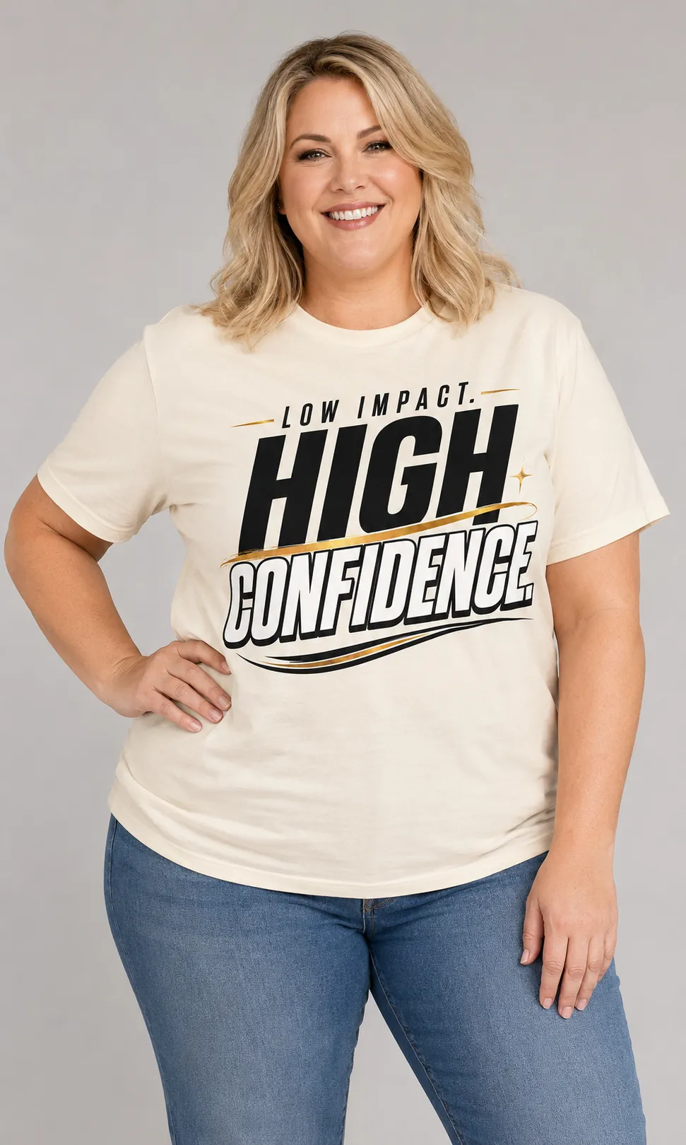 Low Impact, High Confidence T-shirt design