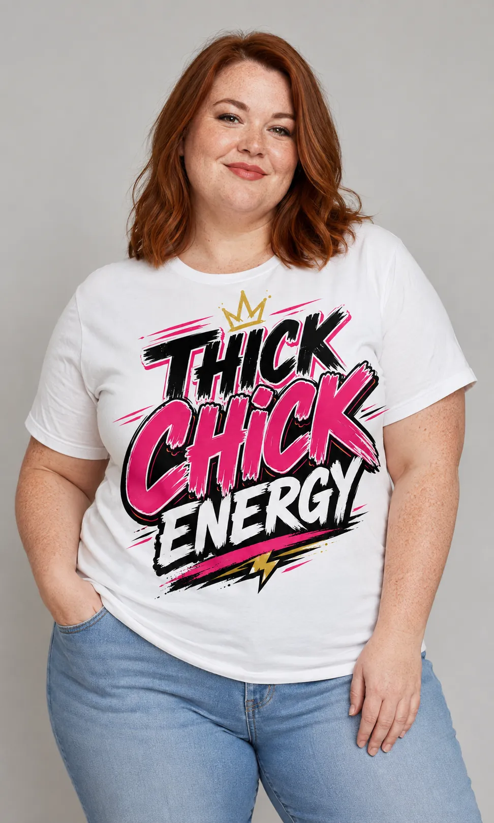Thick Chick Energy T-shirt design