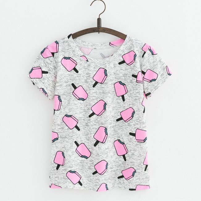 JKKUCOCOHotStylePineapplePrintTeesShortSleeveTshirtWomentshirtSummerCottontshirtWomenTopsCausaltshirts