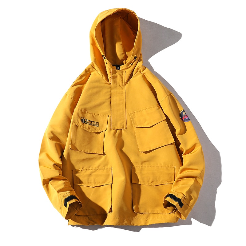 BOLUBAOHoodedJacketMenFashionCoatSpringAutumnHipHopJacketsMaleStreetwearCasualSolidColorJacketCoat