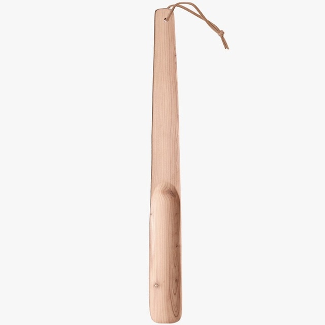 OriginalXiaomiMijiaShoeHornDurableNaturalWoodenEasyHandleShoeHornLifterToolHomecraftShoeHandleHangableShoehorn