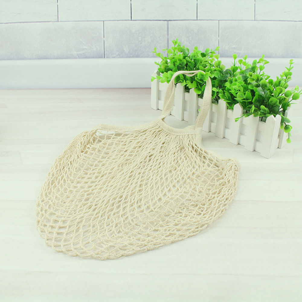 1pcReusableStringShoppingGroceryBagShopperToteMeshNetWovenCottonBag