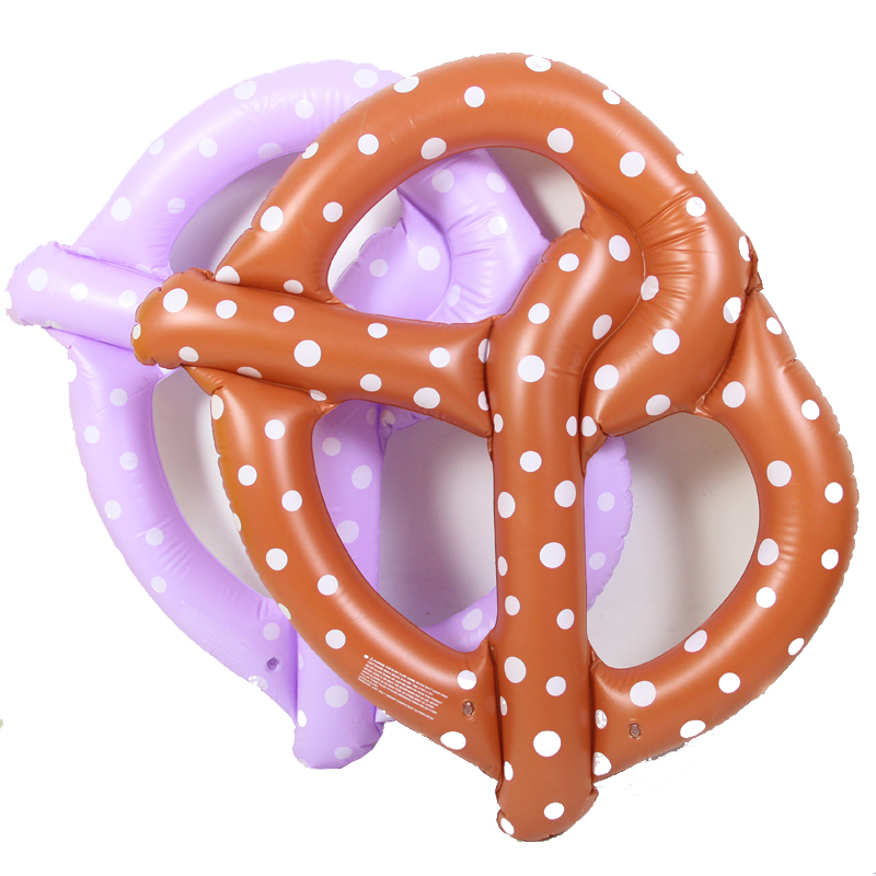 PretzelSwimPoolFloatsInflatableAirMattressInflatableCircleRingBuoyKickboardWaterBoatSummerPartyInflatableDonut