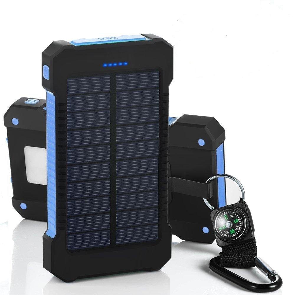 Solar 10000mAh Double USB Solar charger External Battery Portable Charger Bateria Externa Pack
