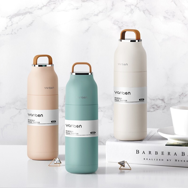 TravelWaterBottle304StainlessSteelThermosBottleThermalCupVacuumFlask350mlCoffeeInsulatedCupThermoMug612Hours
