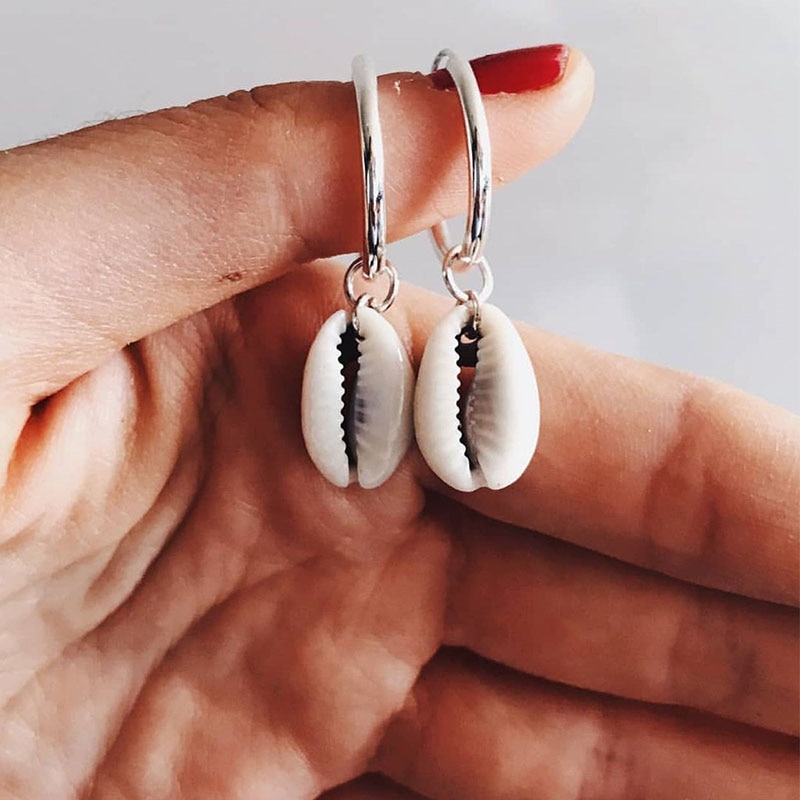 DIY Sea Shell Pendant Earrings Women Brincos Handmade Earrings Statement Gift Jewelry Bohemian Jewelry Gifts