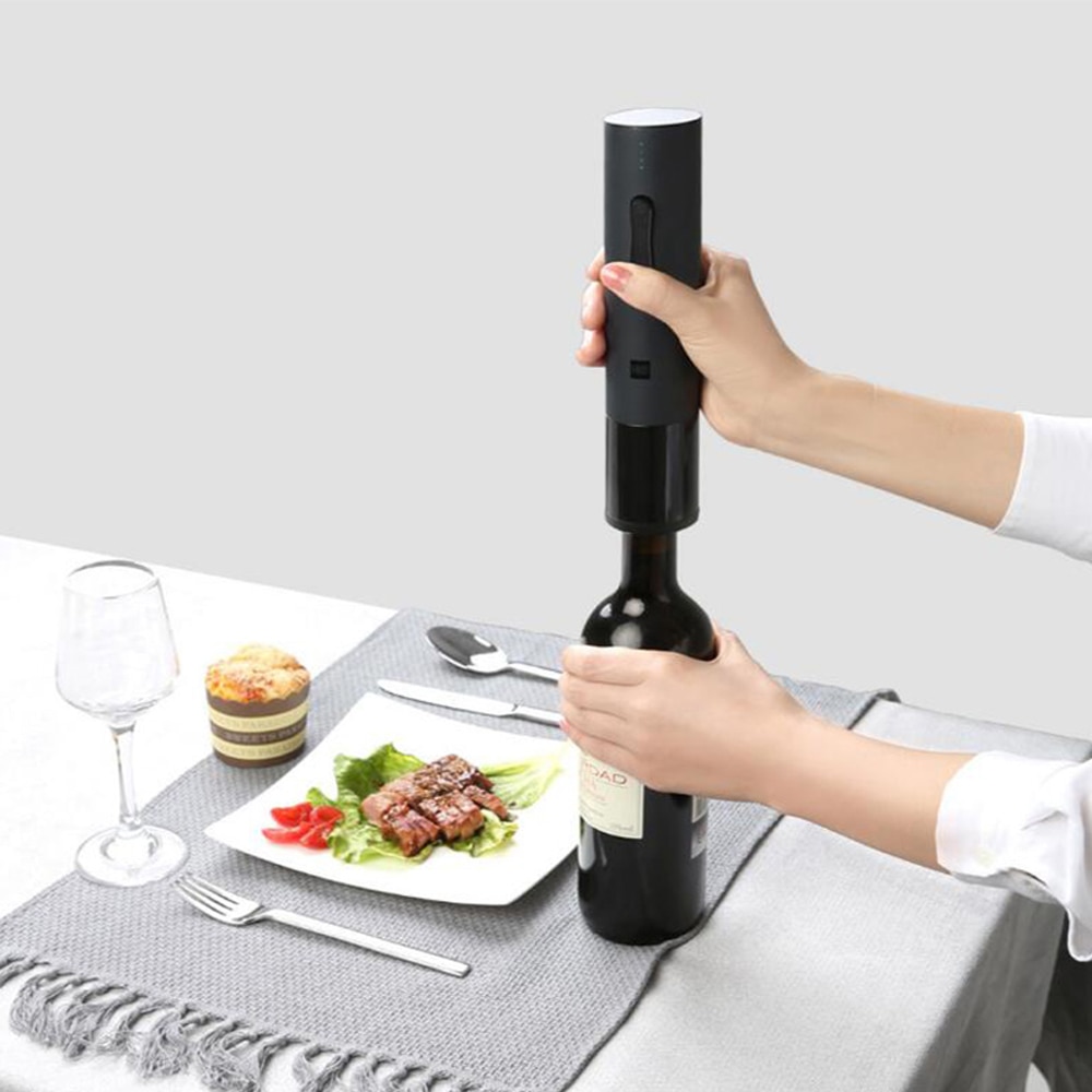 XiaomiMijiaHuohouAutomaticRedWineBottleElectricCorkscrewFoilCutterCorkOutToolforMiSmartHomeKits6S