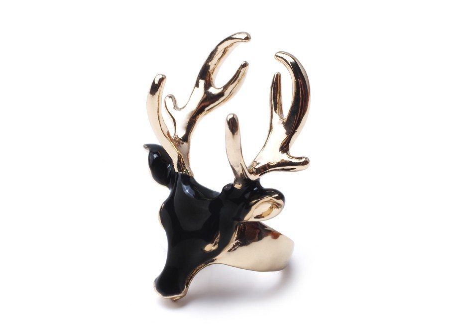 eManco men's rings black ladies enamel rings