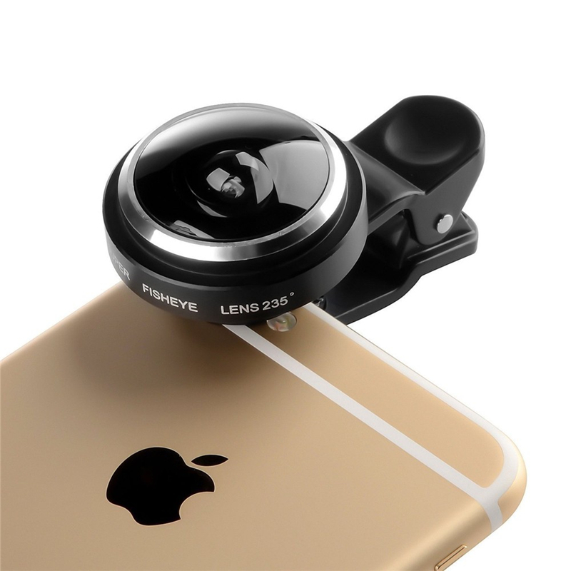 ORBMARTUniversalClip235DegreeSuperFishEyeCameraFisheyeLensForAppleiPhoneSamsungXiaomiHuaweiMobilePhoneLenses