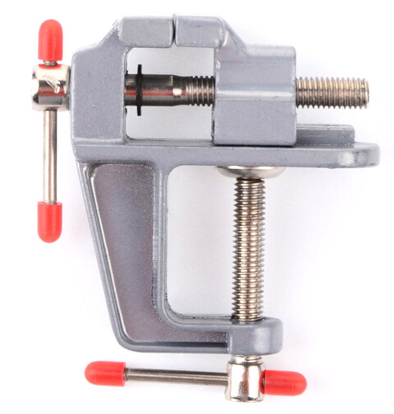 MX-DEMEL 1PCS Mini Aluminum Bench Table Swivel Lock Clamp Vice Craft Jewelry Hobby Vise