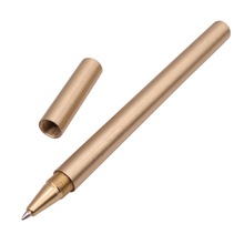 1pcsHighQualityLuxuryGoldOptionalMinimalismSuperfineBallpointPenPureBrassStationeryCopperBallpenWritingOffice