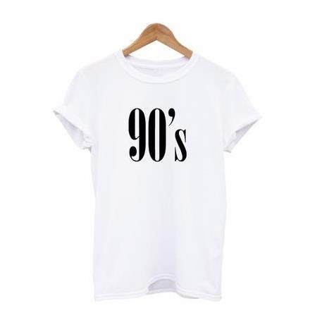 90sLettersWomenTshirtCottonCasualFunnytshirtsForLadyTopTeeHipsterTumblr6ColorsDropShipCB6