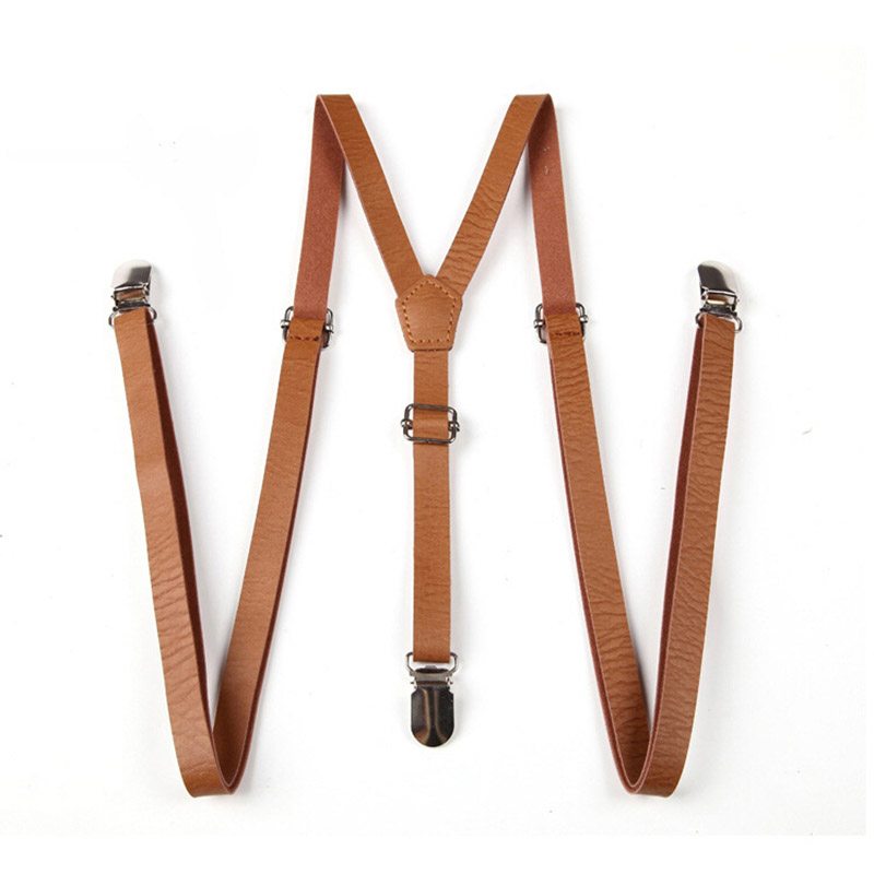 AdultSuspendersFauxLeatherSuspender