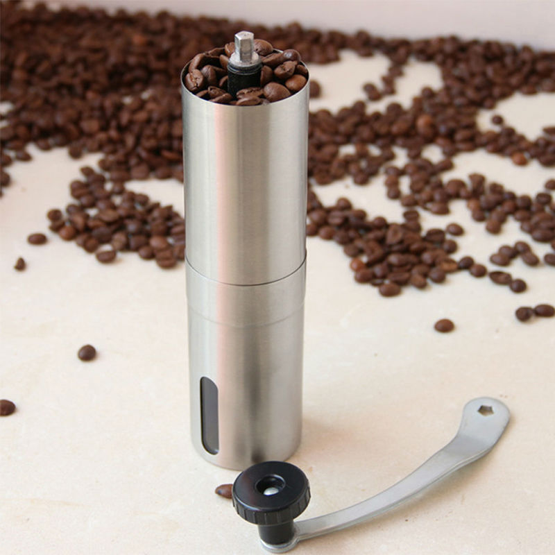 StainlessSteelCoffeeGrinderToolHandManualCoffeeGrinderMillCoffeeBeanSpiceMiniGrindersKitchenToolHandMill