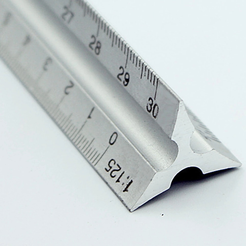 30cmAluminiumMetalTriangleScaleArchitectEngineerTechnicalRuler