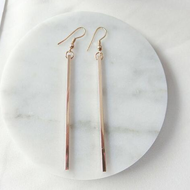 NewKoreanfashionlongearringsqualityverysimplepersonalitytemperamentfemaleearrings