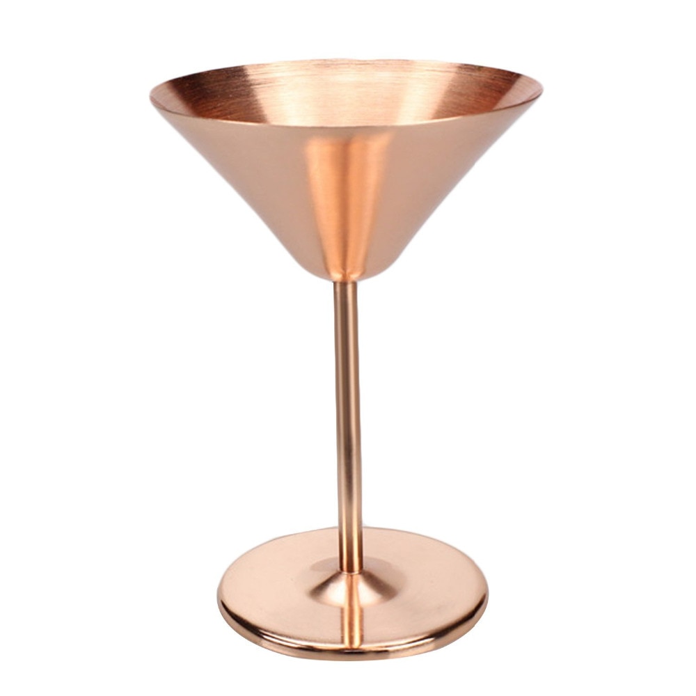180MLStainlessSteelMartiniCupCopperPlatedWineGlassesCocktailChampagneGlassWeddingPartyDecorationsBarAccessories