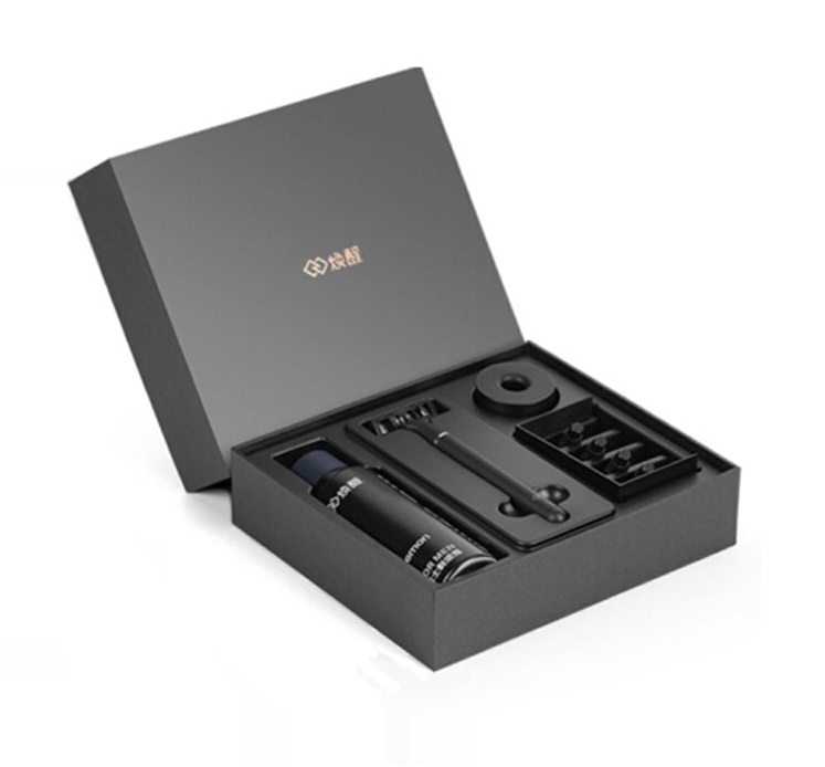 Brand Xiaomi Huanxin 3in1 A Sets Men Razor Lemon Flavor 7 in 1 Sets Magnetic Replace the Clip Gift