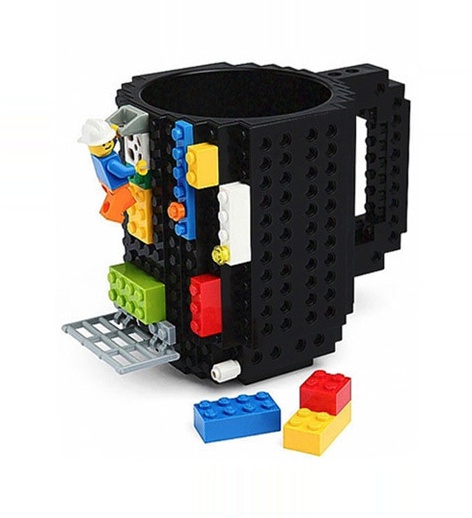 350mlCreativeMilkMugCoffeeCupCreativeBuildonBrickMugCupsDrinkingWaterHolderforLEGOBuildingBlocksDesign