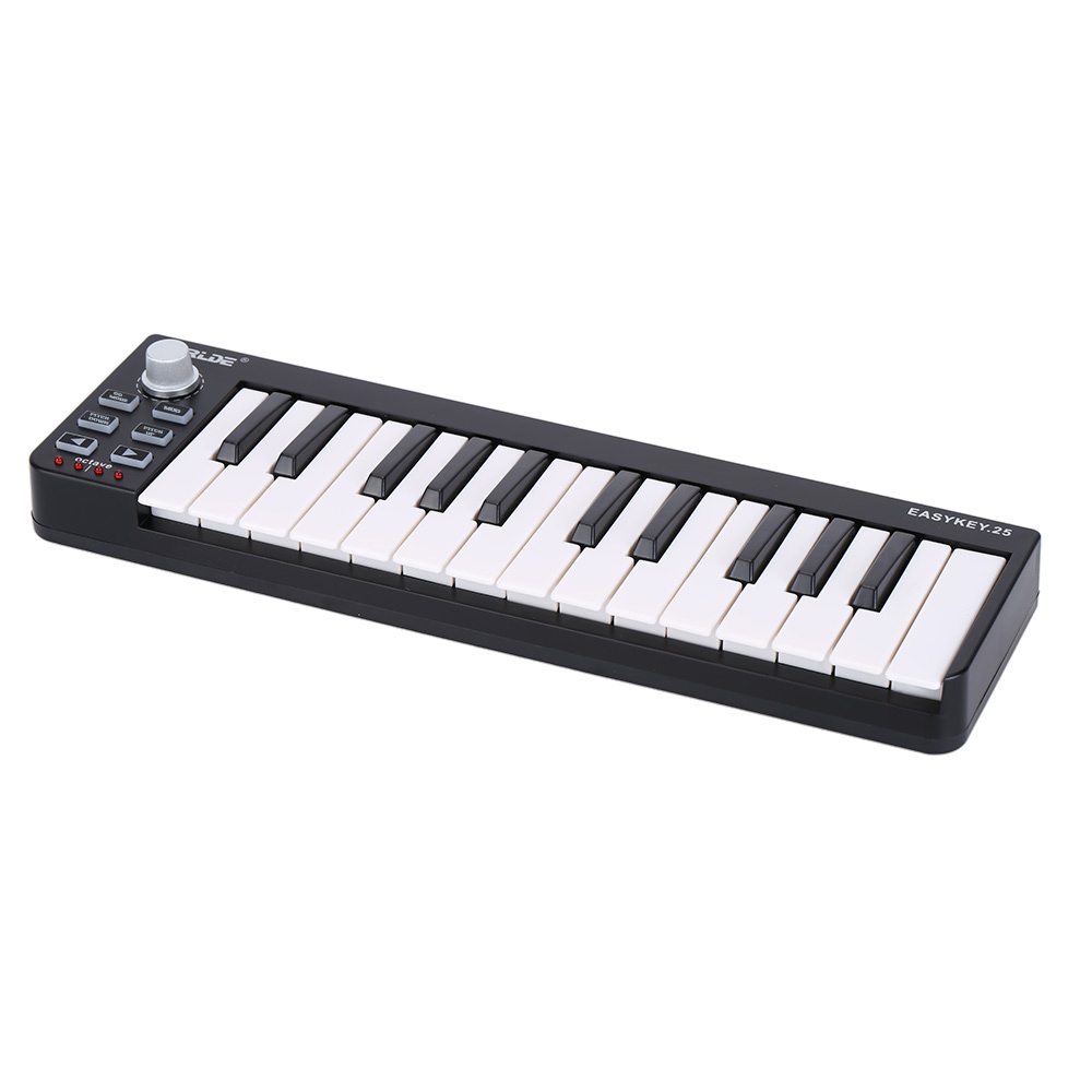 HighQualityWORLDE25PortableVelocitysensitiveKeyboardMiniDurable25KeyUSBMIDIController