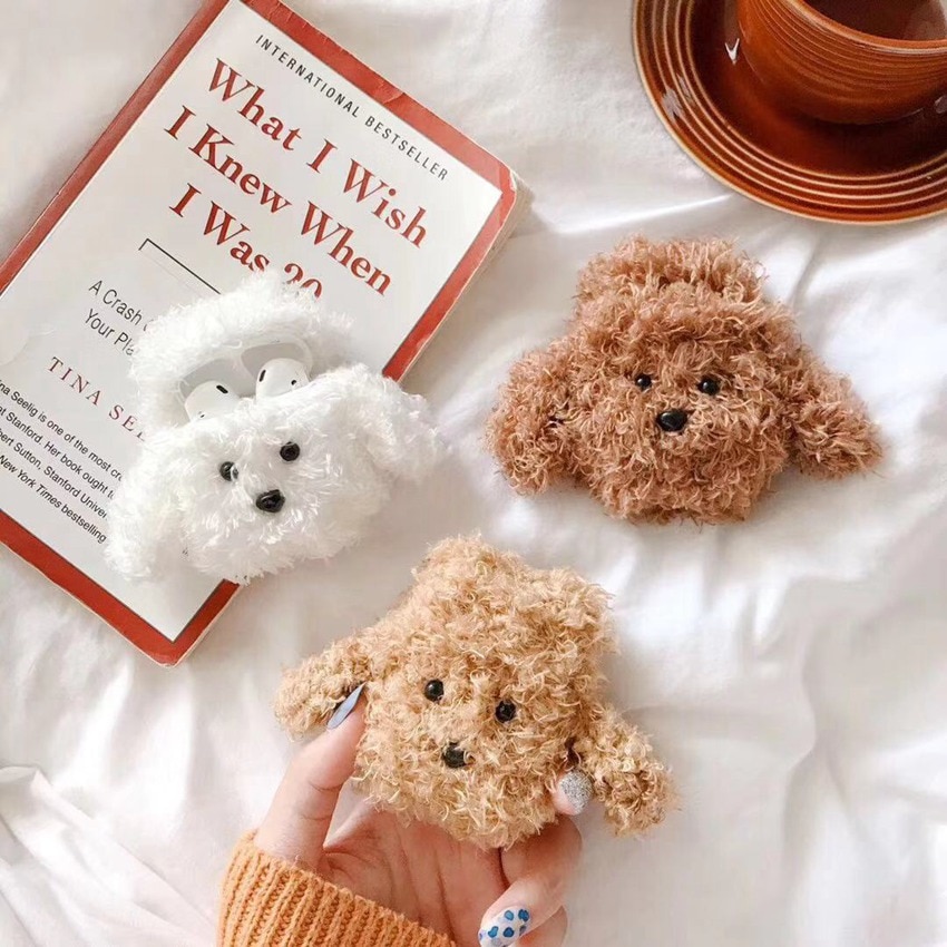 TeddyPlushForAirPodsCaseWirelessBluetoothCoverForAppleAirPod21CaseAccessoriesChargingBoxForAirpods