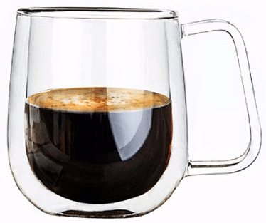 DoubleWallGlassMugs250mlHighQualityFashionmugWithHandleForTeaMilkCoffee