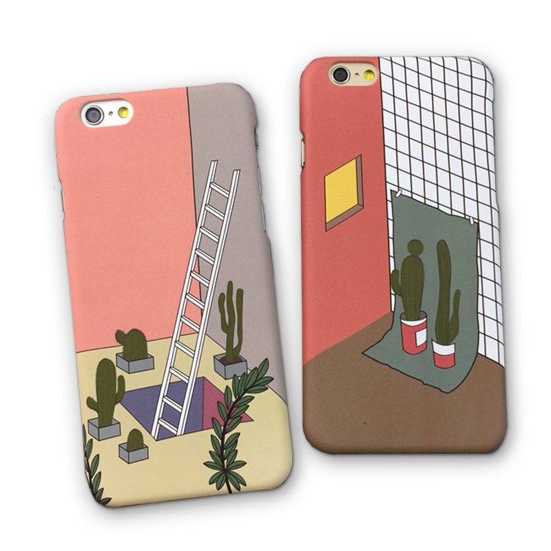 LACKFashionGeometryPatternCoverForiphone6CaseForAppleiphone66SPlusBackCoverRetroLadderPhoneCasesCapa