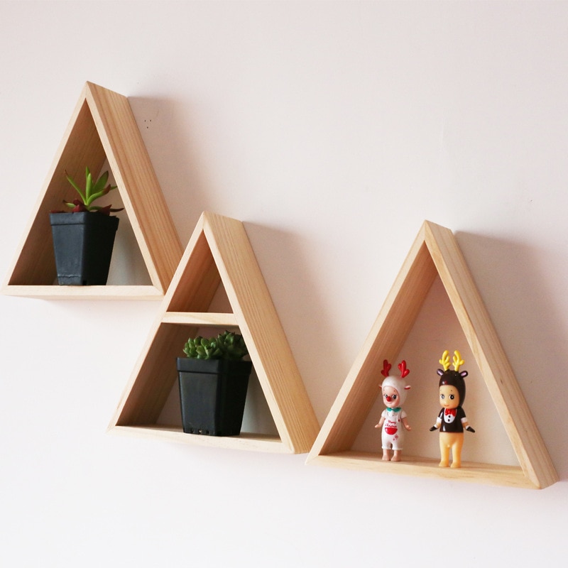 NordicStyleWoodShelfWallNaturalWoodShelfDecorScandinavianStyleLivingRoomWallShelfForKidsRoomChildrenDecor