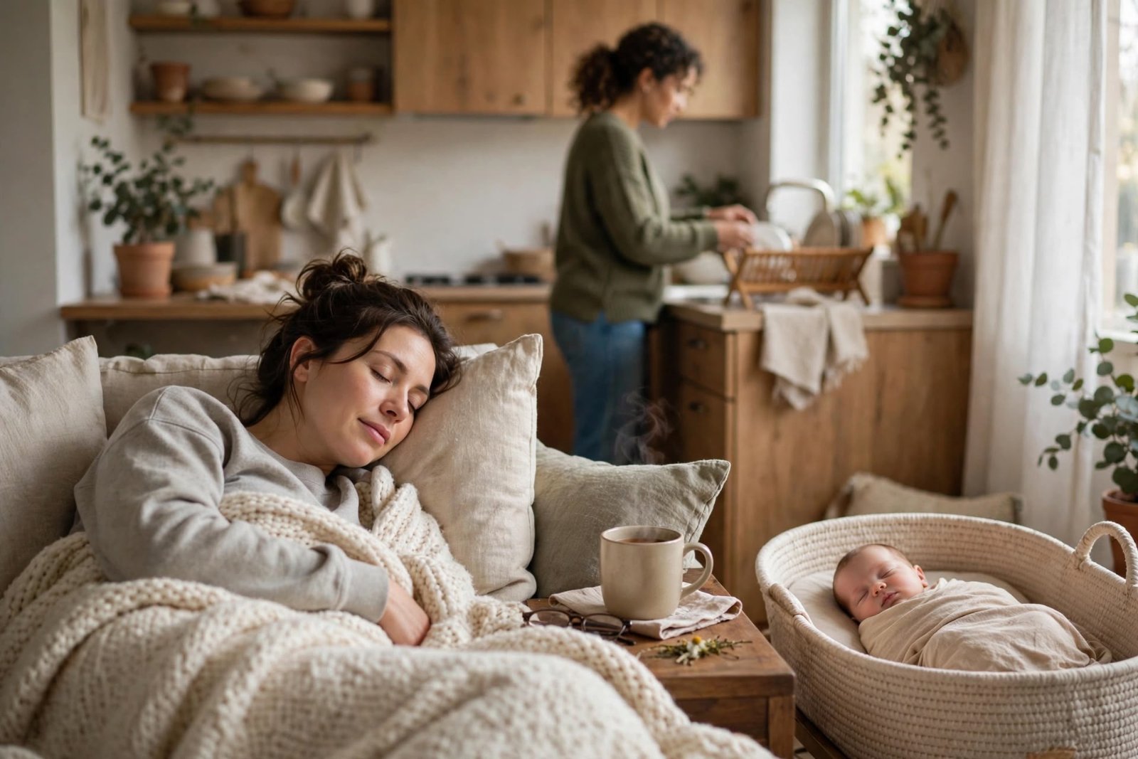 Mom, Baby and Carer
