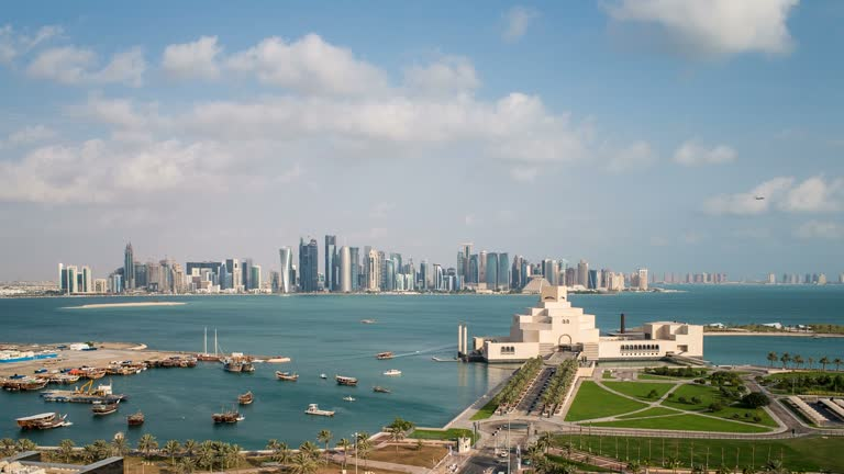 Qatar desert landscape with sand dunes